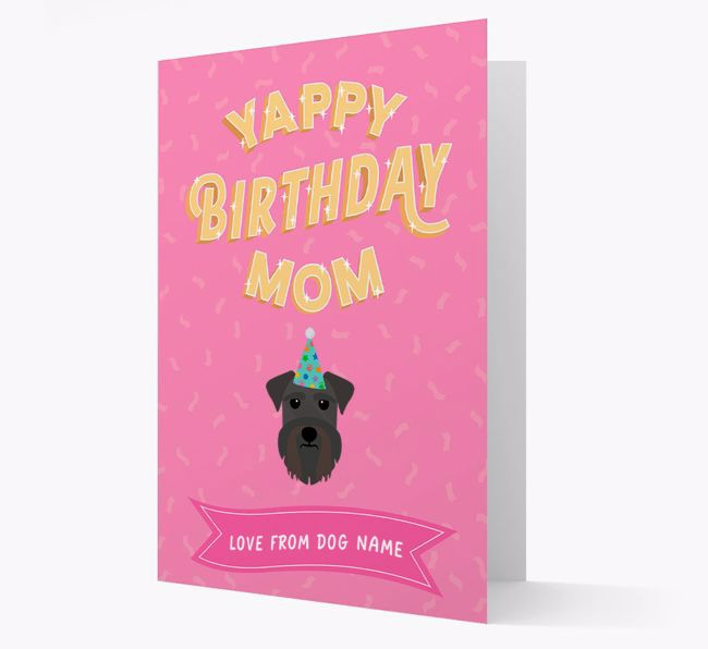 Yappy Birthday Mom : Personalized {breedCommonName} Card